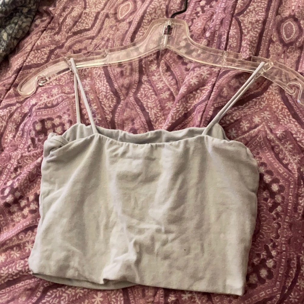 White tube top like spaghetti strap in size small